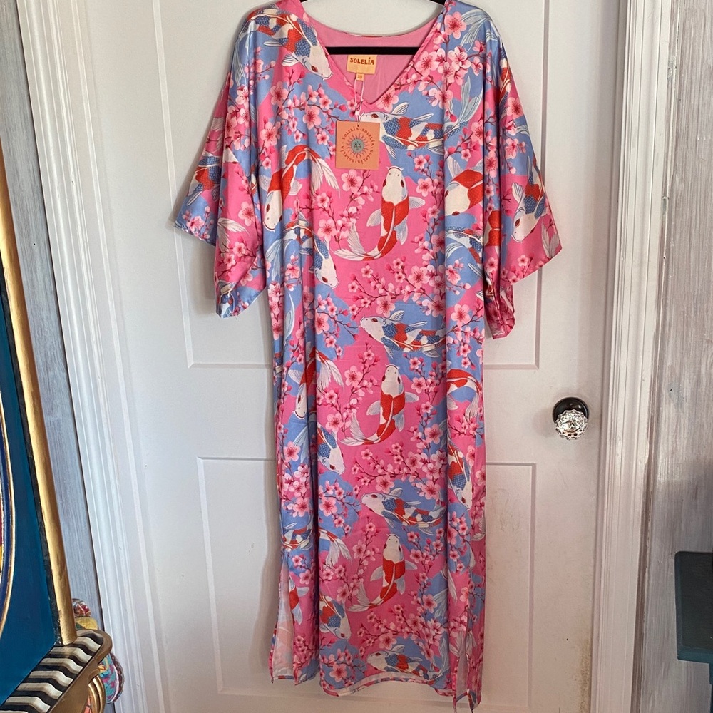 Solelia Pink and Blue Koi Fish Dress